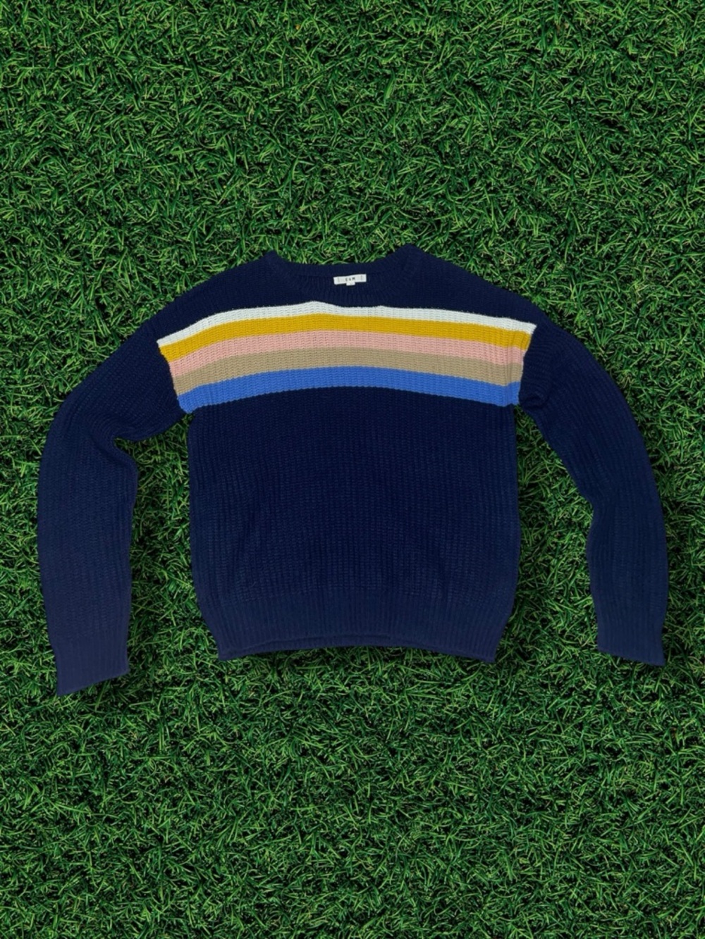 Navy Striped Sweater
